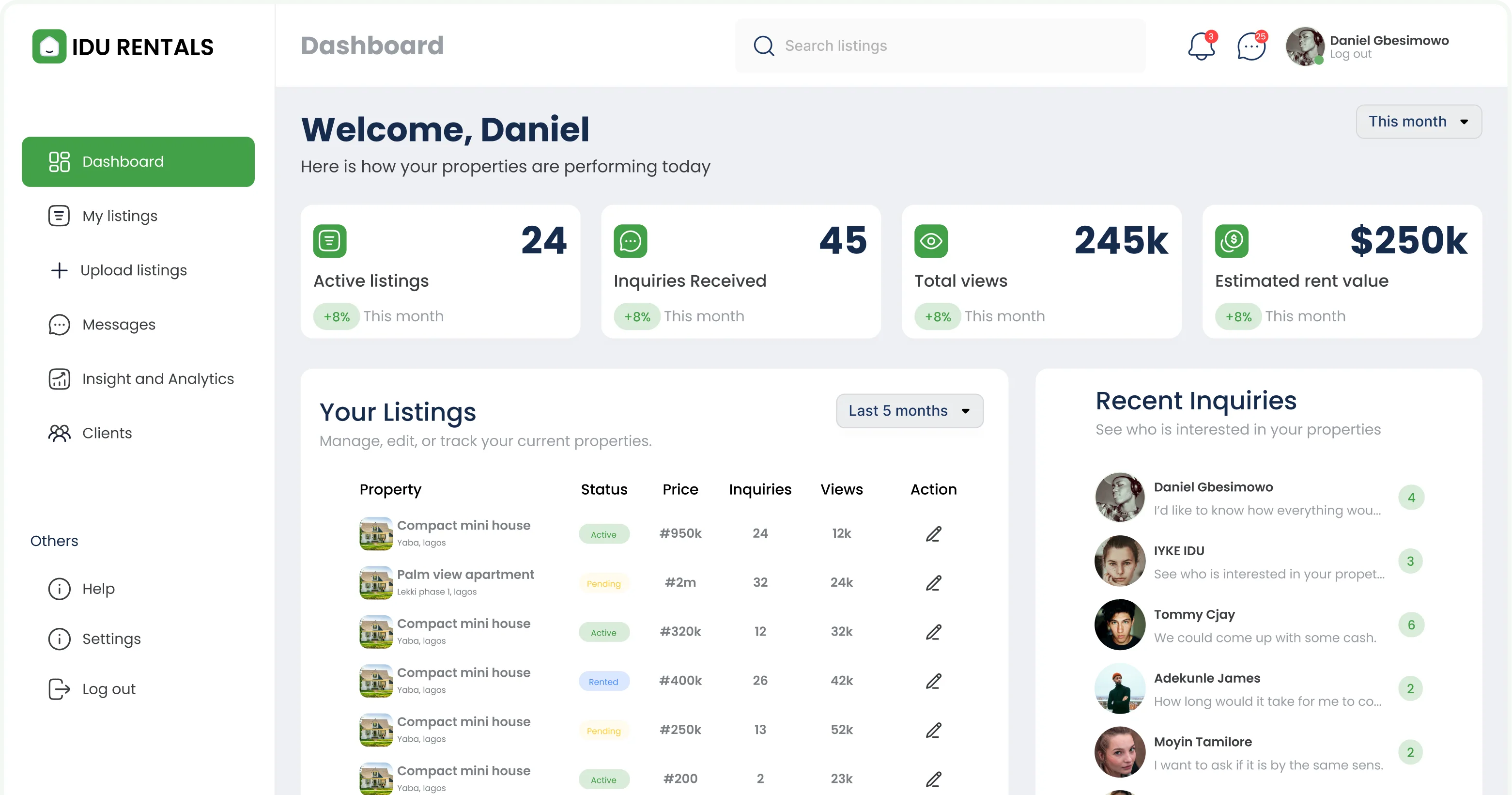 Landlord Dashboard